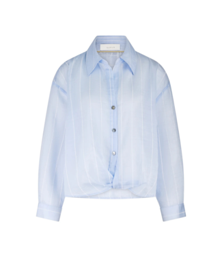 Nukus Iris Blouse Stripe - Ice/Off White