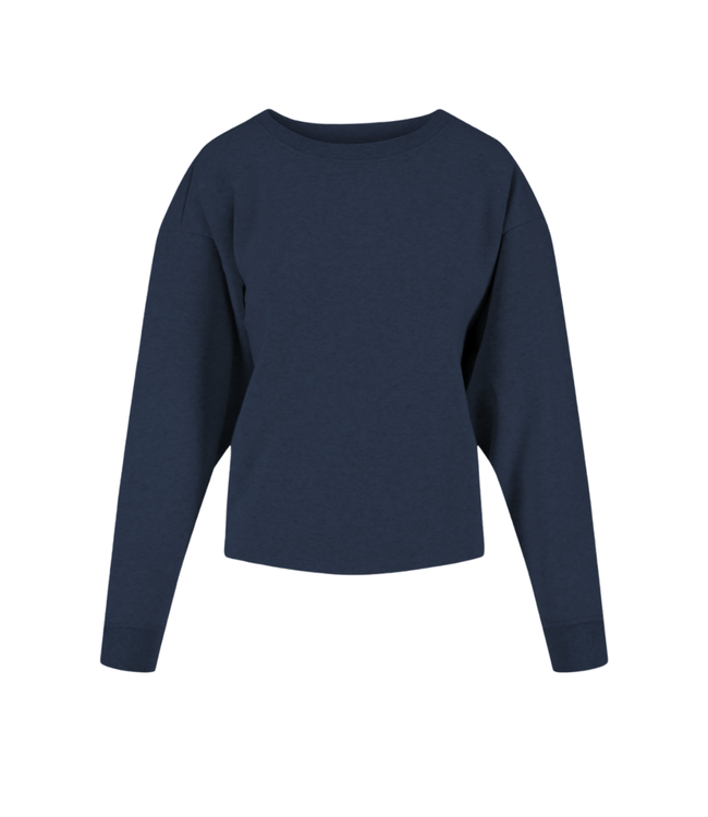 Zusss Sweater met Tekst - Navy