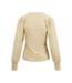 Zusss Top met Lange Mouwen en Col Shimmer - Beige