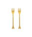 Zusss Set van 2 Vorkjes Hartje - Goud