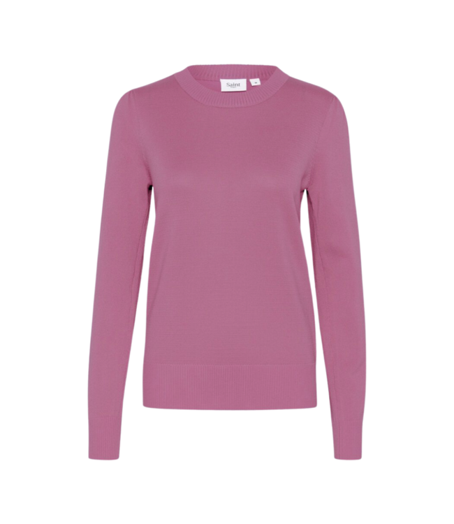 Saint Tropez Mila Pullover - Red Violet Melange