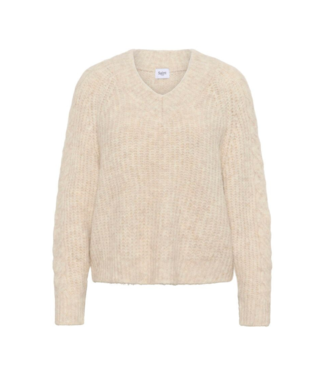 Saint Tropez Manda Pullover - Brown Rice Melange