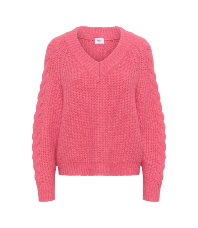 Saint Tropez Manda Pullover - Wild Rose Melange