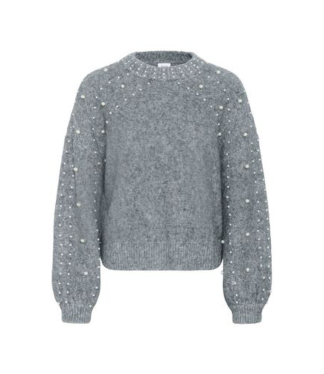 Saint Tropez Madeleine Pullover - Gunmetal Melange