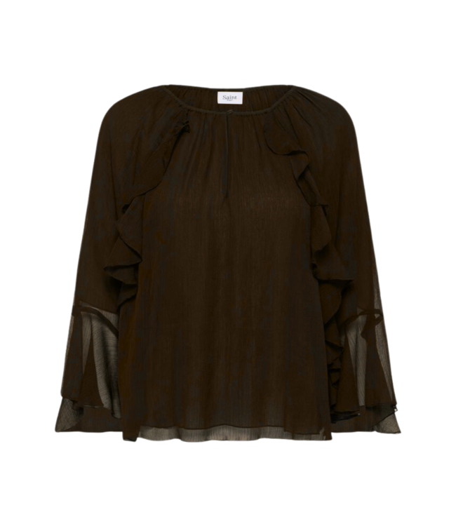 Saint Tropez Mavis Blouse - Fudge