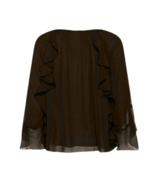Saint Tropez Mavis Blouse - Fudge