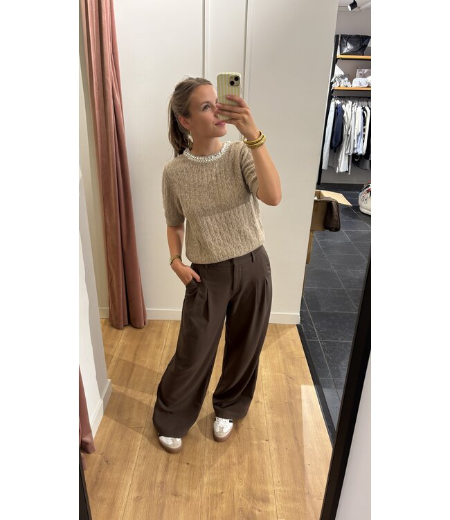 Saint Tropez Makenna Pullover - Tigers Eye Melange