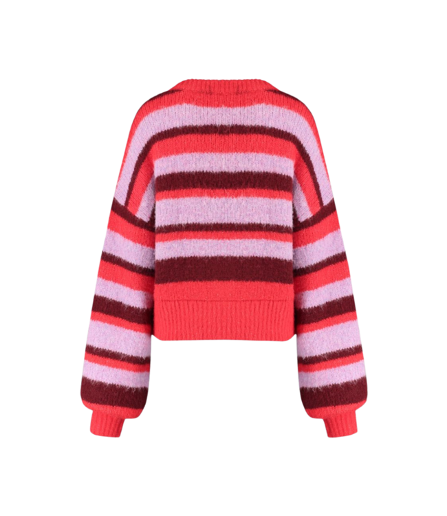 Harper & Yve Noor Cardigan - Stripe Multi Lila Love