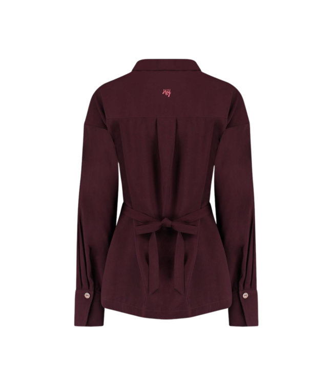 Harper & Yve Helena Longsleeve Blouse - Dark Fudge