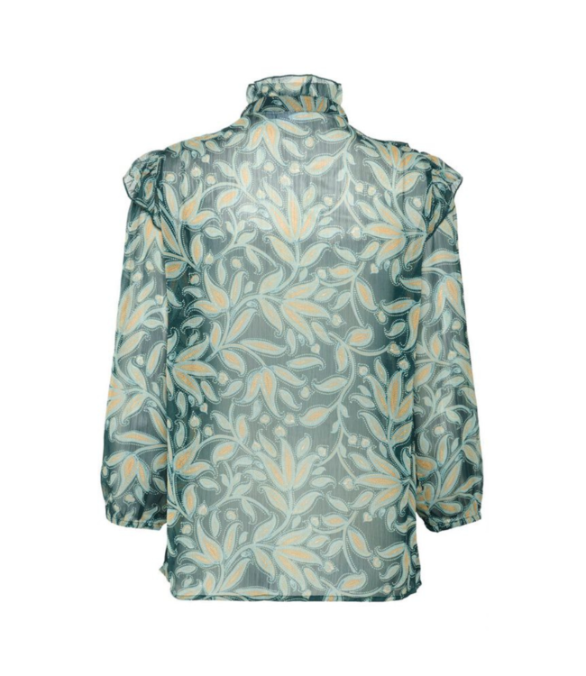 Saint Tropez Maxine Blouse - Pine Autumn Forest