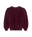 Catwalk Junkie Fuzzy Puff Sleeve Knit - Winetasting
