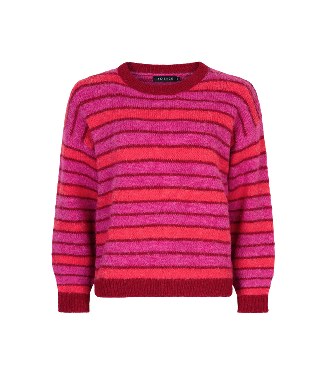 Ydence Knitted Sweater Aria - Fuchsia/Red