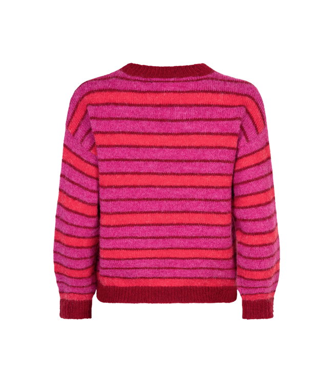 Ydence Knitted Sweater Aria - Fuchsia/Red