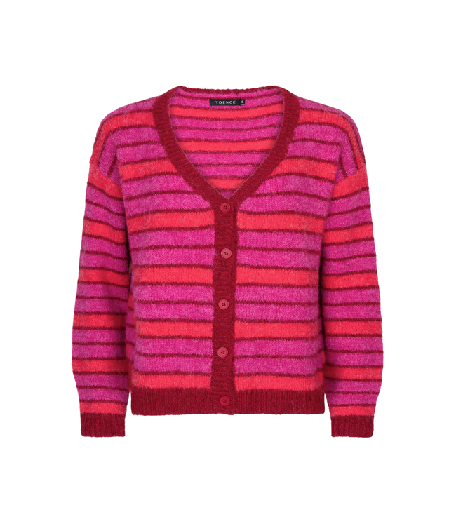 Ydence Cardigan Ginny - Fuchsia/Red
