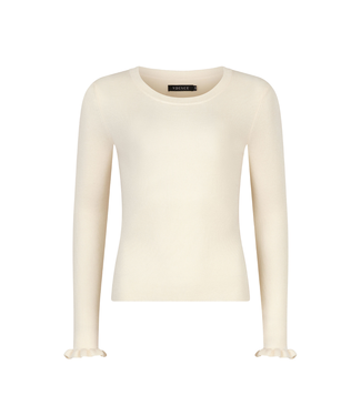 Ydence Knitted Top Shirley - Ecru