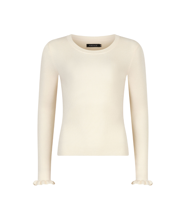 Ydence Knitted Top Shirley - Ecru