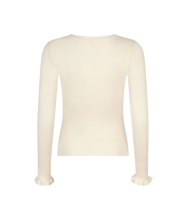Ydence Knitted Top Shirley - Ecru