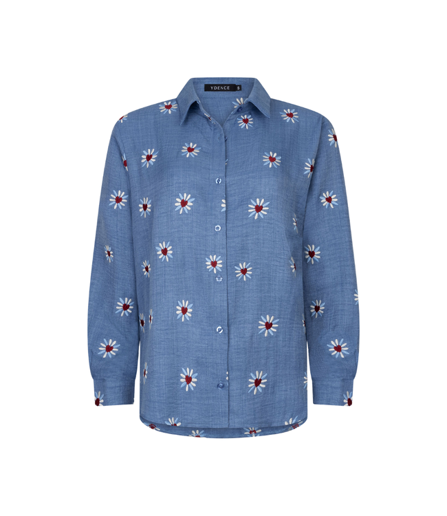 Ydence Blouse Gabia - Denim Blue