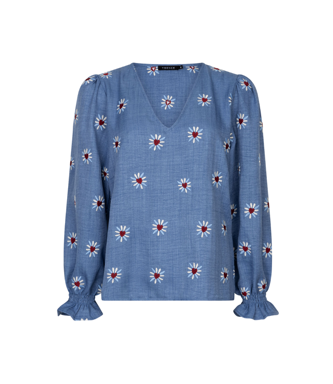 Ydence Top Philou - Denim Blue