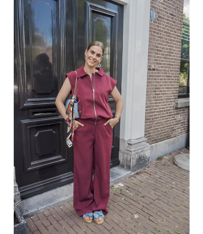 Ydence Pants Solange - Burgundy
