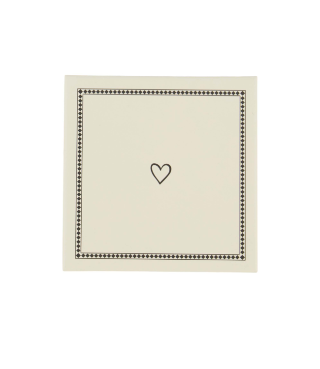 Zusss Set van 6 Onderzetters - Zand/Antracietgrijs