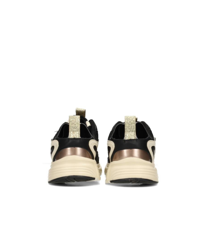 Posh by Poelman Lola Sneaker - Black with Gold Combination