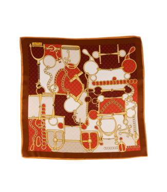 Zaya Scarf - Chain Burgundy