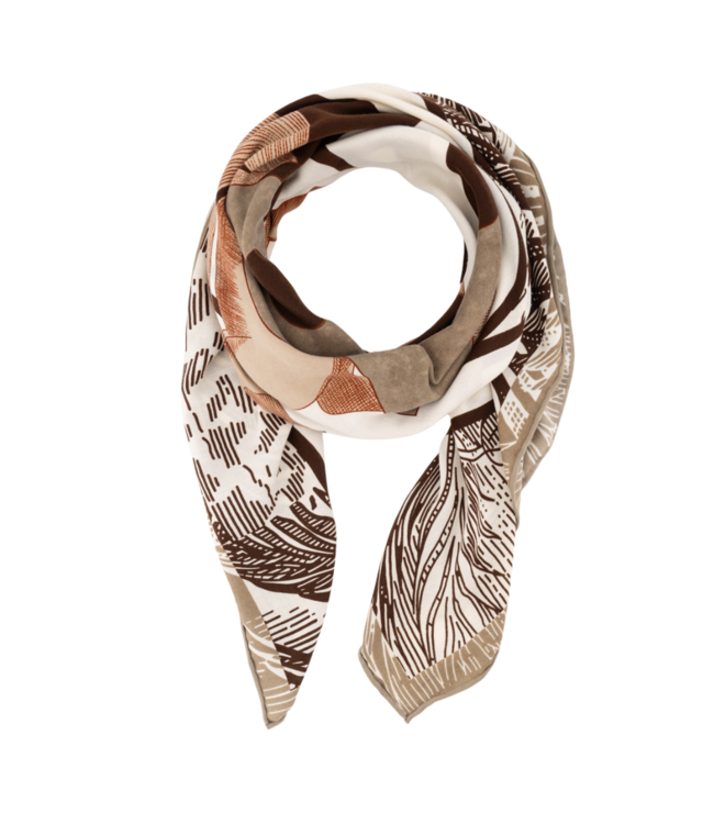 Color Club Sjaal Sanaa - Large Horse Brown