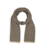 Color Club Sjaal Cassy Stripe - Dark Brown/Cream