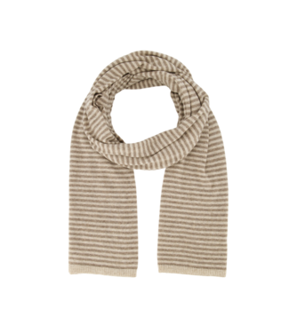 Sjaal Cassy Stripe - Taupe/Ecru