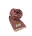 Color Club Sjaal Cassy Stripe - Bordeaux/Ecru