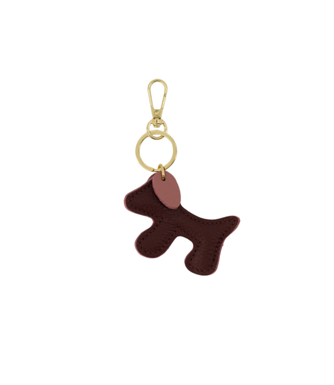 Color Club Bag Charm Bumpy - Bordeaux/Red