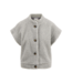 Zusss Teddy Gilet Kort - Middengrijs