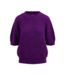 Zusss Fluffy Trui met Ronde Hals - Mid Purple