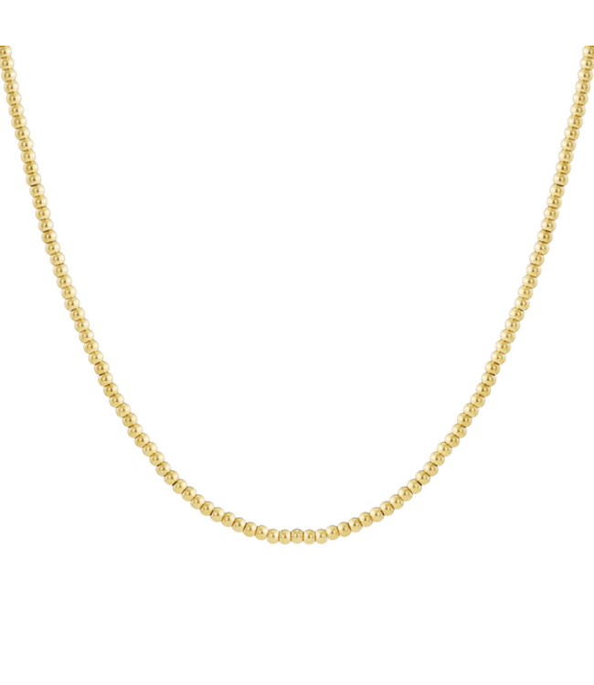 Color Club Ketting Solid Breads 5mm - Gold