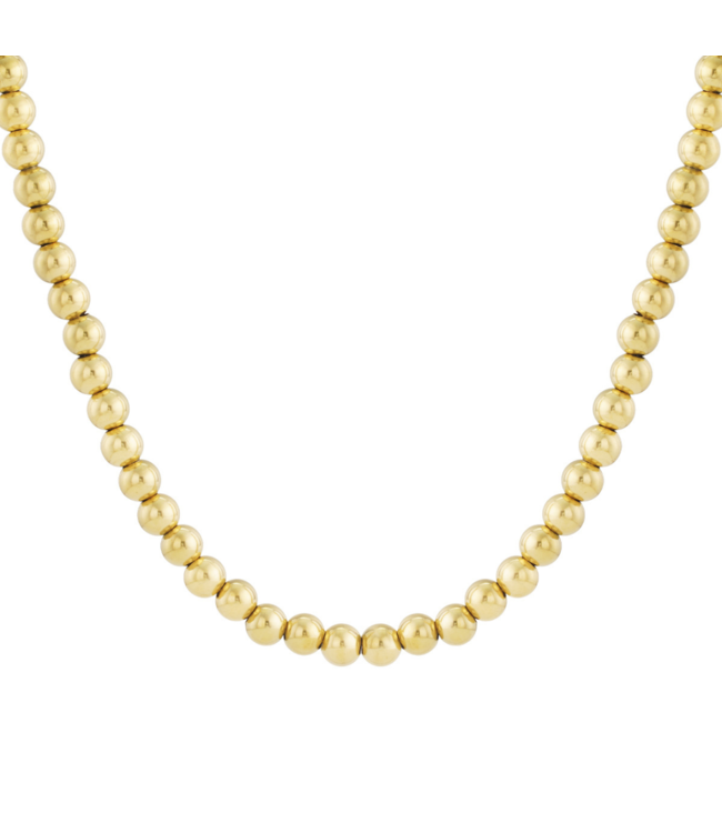 Color Club Ketting Hollow 10 mm - Gold