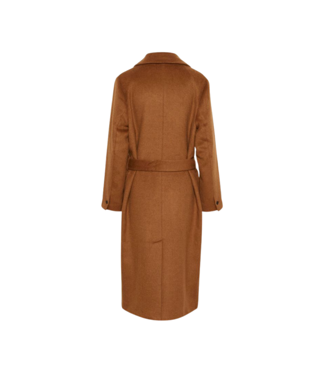 Saint Tropez Lida Wool Coat - Nuthatch