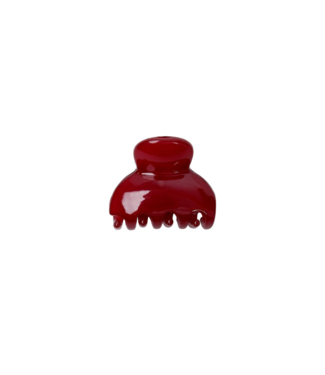 Black Colour Vale Small Hair Claw - Wine
