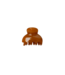 Black Colour Vale Small Hair Claw - Mustard