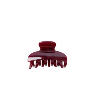Black Colour Vale Hair Claw - Wine
