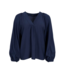 Black Colour Luisa Raglan Blouse - Navy