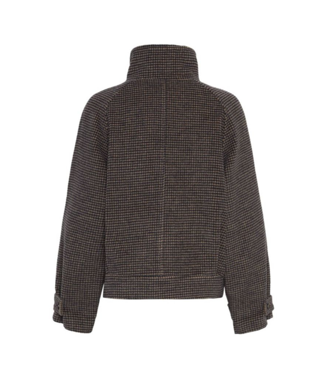 Moss Copenhagen Pamela Jacket Checked - S Cap/Cartouche