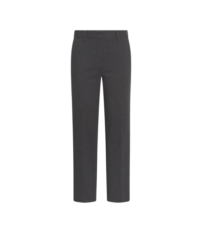 Moss Copenhagen Hada Henrike Slim Pants Regular - Dark Grey Melange
