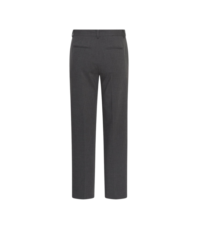 Moss Copenhagen Hada Henrike Slim Pants Regular - Dark Grey Melange