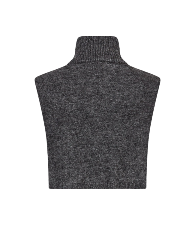 Moss Copenhagen Milania Hope Bib Neck - Dark Grey Melange