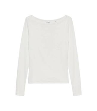 Catwalk Junkie Boatneck Rib Long Sleeve - Off White