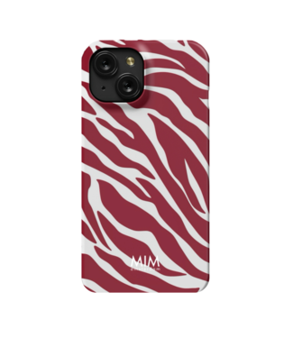 MIM Amsterdam Shockproof Case Zebra - Burgundy