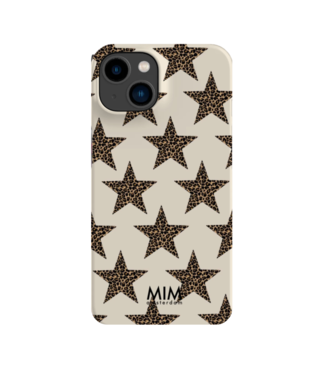 MIM Amsterdam Shockproof Case Star Struck - Beige/Leopard