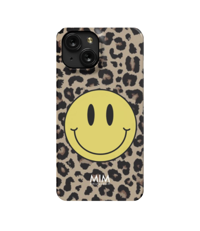 MIM Amsterdam Shockproof Case Happy Panther - Brown/Yellow