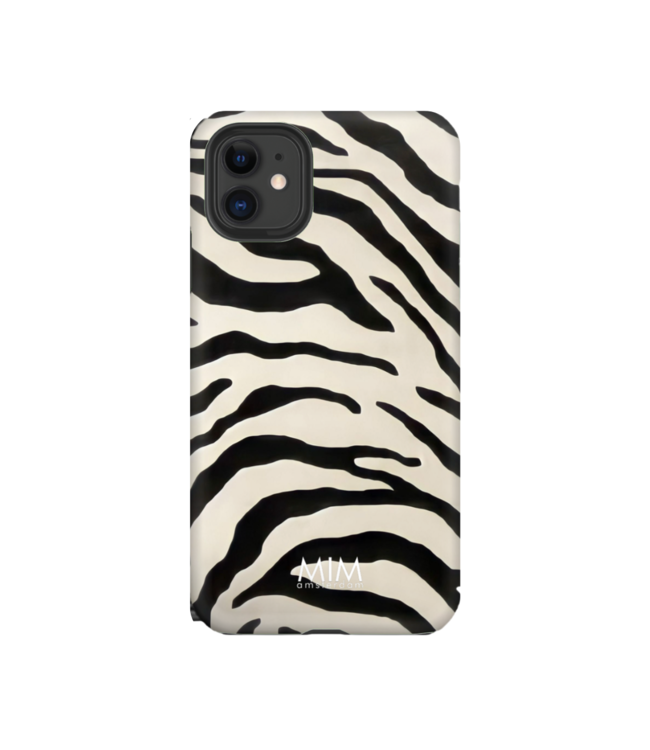 MIM Amsterdam Shockproof Case Zebra - Black/Beige